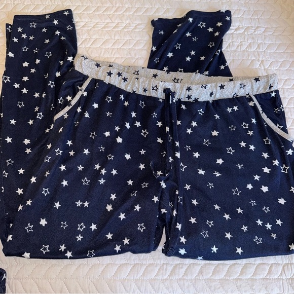 ⭐️⭐️ LUCKY BRAND 4 pc pajama set short sleeve sleeveless top shorts pants XL pjs - Picture 3 of 6